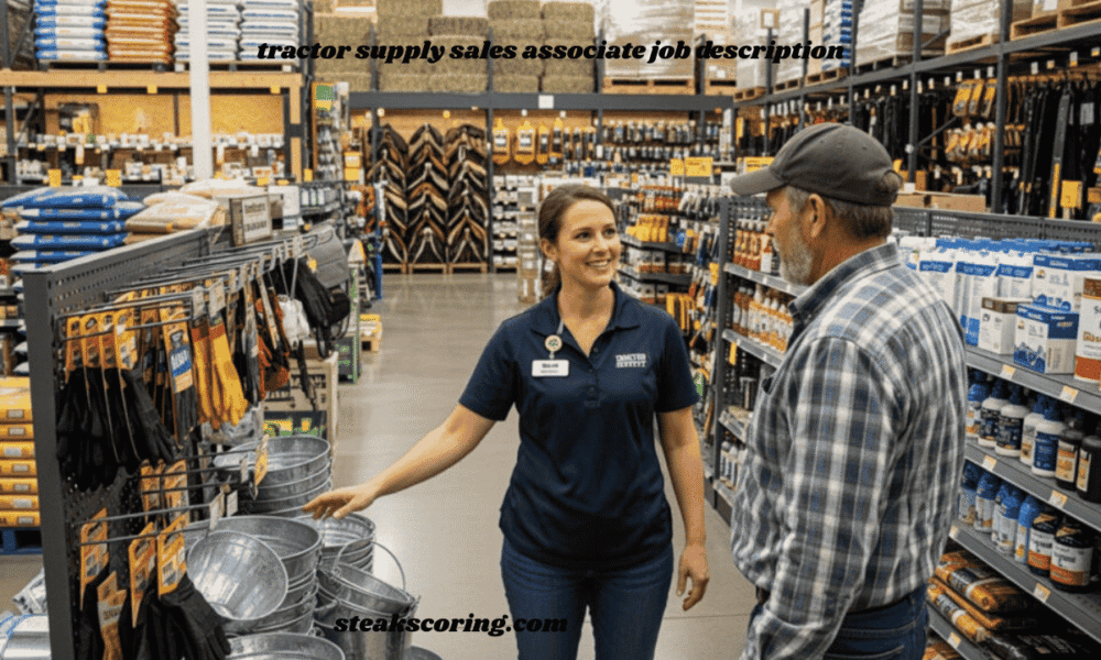 tractor supply sales associate job description