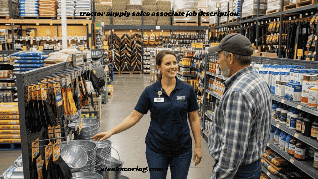 tractor supply sales associate job description