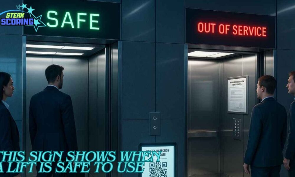 this sign shows when a lift is safe to use